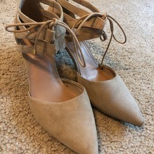 Nude kitten heels